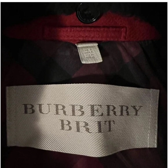 BURBERRY BRIT PEACOAT JACKET SIZE 4 US - Picture 12 of 16